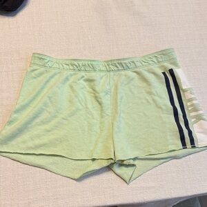 PINK Women's Mint Green Athletic Shorts